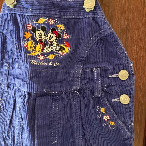 Disney Other - Vintage cord Mickey Mouse overalls